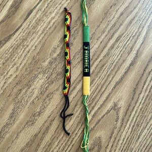 2 Handmade Friendship Bracelets from Jamaica